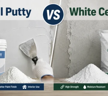 Wall Putty vs White Cement