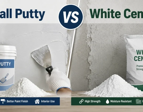 Wall Putty vs White Cement