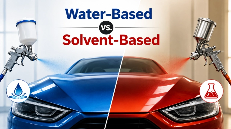 Water-Based vs. Solvent-Based Automotive Paint